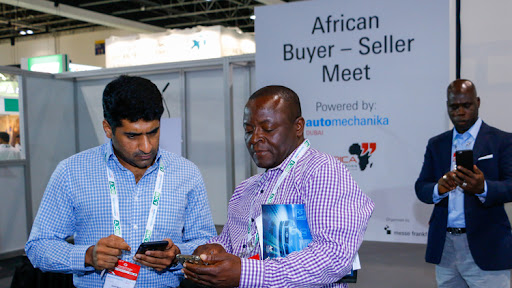Global exhibition with diverse attendees